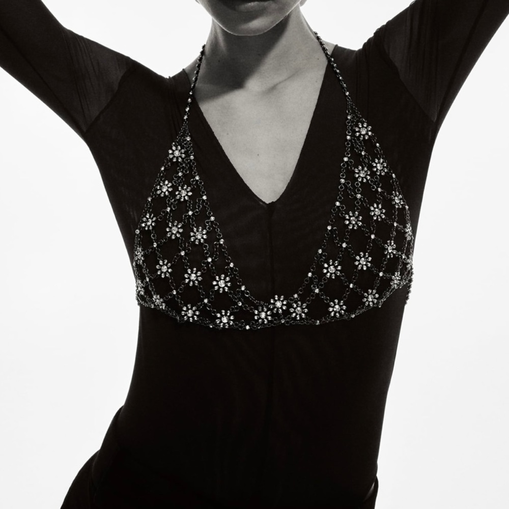 Zara sparkly top